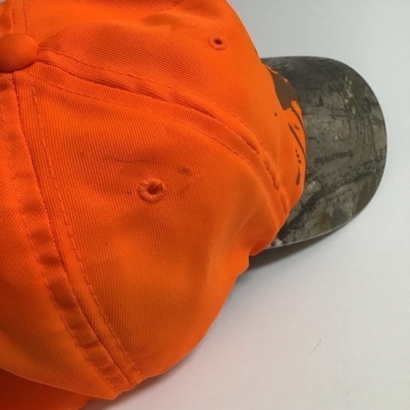 Team Realtree Neon Orange Camo Cap Adult ONE SIZE Baseball Hat Hunting Outdoors - Picture 15 of 15